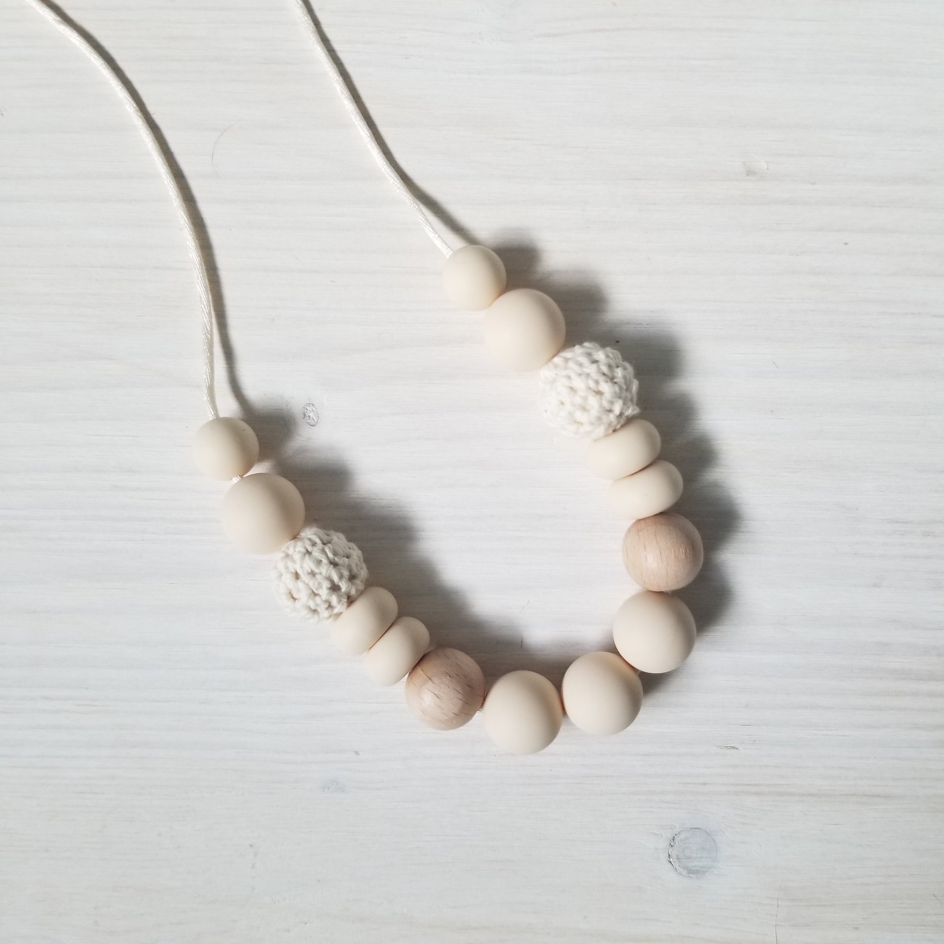 Collier de portage et d'allaitement - Summer - Crème