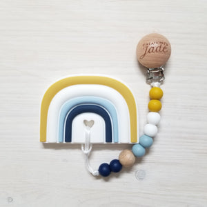 SOLDE 20$ - Duo Attache-jouet - Arc-en-ciel