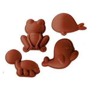 Scrunch ensemble de moules grenouille pour le sable / Scrunch Sand Moulds Frog set - Rouille / Rust